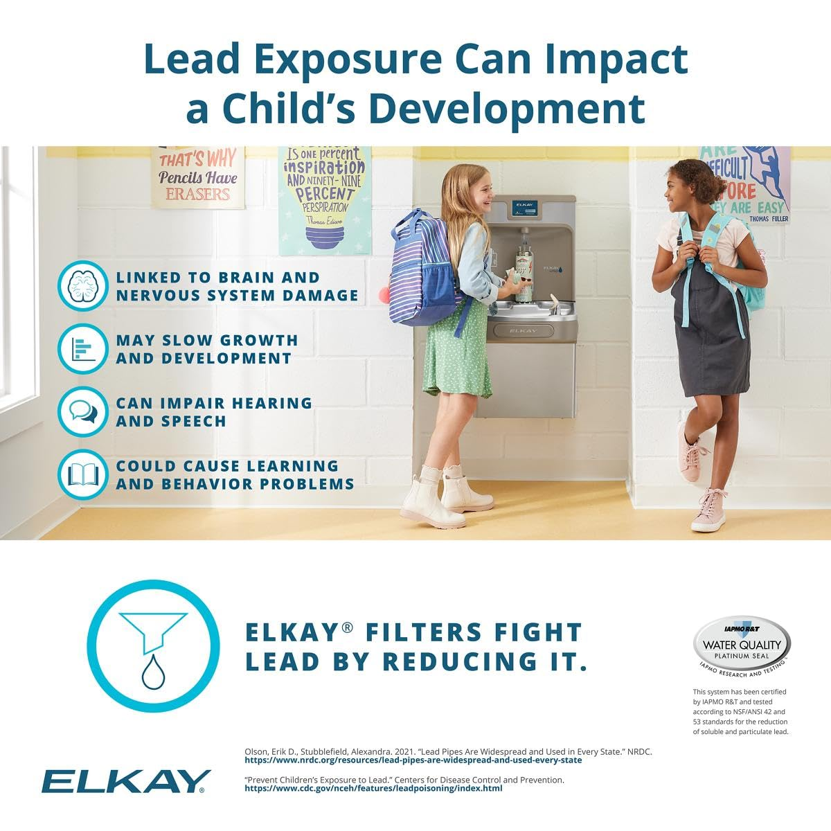 Elkay 51300c Replacement Filter 51300C, ERF750,55898C Filter (Bottle Fillers)