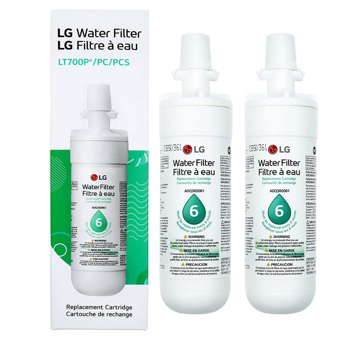LG LT700P ADQ36006101 Refrigerator Water Filter